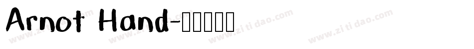 Arnot Hand字体转换